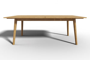 Plaisance Rectangular Teak Outdoor Dining Table with Umbrella Hole Outdoor Table