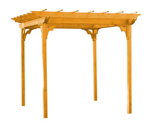 Regallion 6x8 Pergola, 8x8 Pergola and 8x10 Pergola W/Swing Hangars Garden Bench