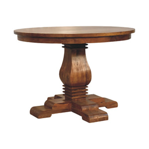 Round Pedestal Dining Table Bench