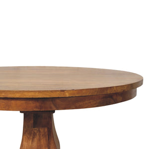 Round Pedestal Dining Table Bench