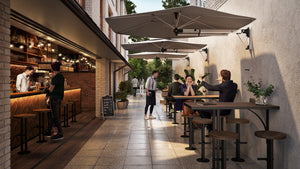 Shadowspec Retreat™ Wall Mounted Umbrella Umbrella & Canopy