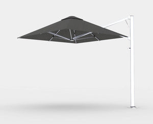 Shadowspec Serenity™ Umbrella – Square or Octagon Umbrella & Canopy 2.5m | 8' Square / Oyster / Free-Standing Base