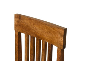 Slatted Back Dining Chair Bench