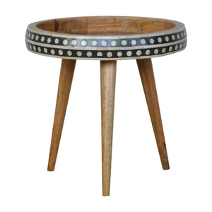 Small Dotted End Table Bench