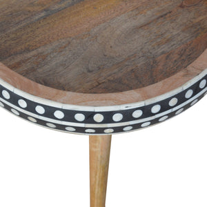 Small Dotted End Table Bench