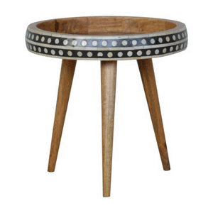 Small Dotted End Table Bench