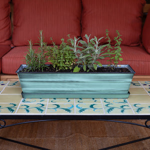 Bloom Box Garden Growing Kit, Medium Nantucket Blue Achla Designs