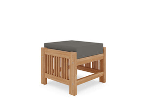 Sylvie 2-piece Teak Outdoor Lounge Set with Sunbrella Charcoal Cushions Outdoor Lounge Set