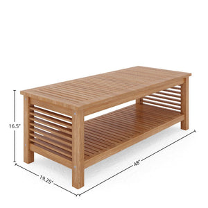 Sylvie 5-Piece Teak Outdoor Patio Deep Seating Set with Subrella Canvas Cushions Outdoor deep seating