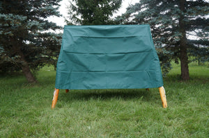 Tete-a-Tete Porch Swing Cover and Tete-a-Tete Cover (Gray or Forest Green) Canopy