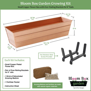 Bloom Box Garden Growing Kit with Clamp-On Brackets Achla Designs