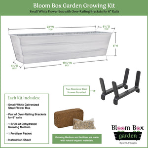 Bloom Box Garden Growing Kit with Clamp-On Brackets Achla Designs