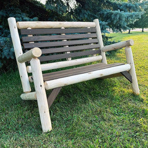 ThermaFusion Cedar Log 4 Foot Loveseat Lounge Chair