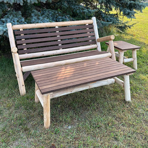 ThermaFusion Cedar Log 4 Foot Loveseat Lounge Chair