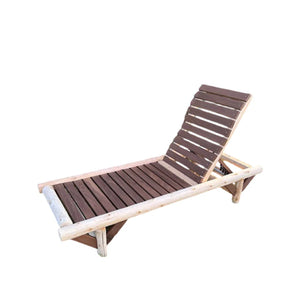 ThermaFusion Cedar Log Chaise Lounge Lounge Chair