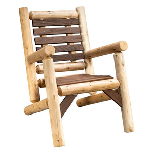 ThermaFusion Cedar Log Lounge Chair Lounge Chair