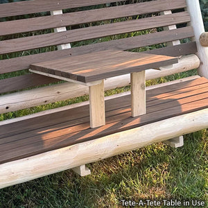 ThermaFusion Cedar Log Yard Swing Lounge Chair