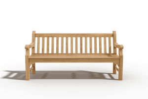 Travert 3-Person Teak Outdoor Bench Outdoor Chair