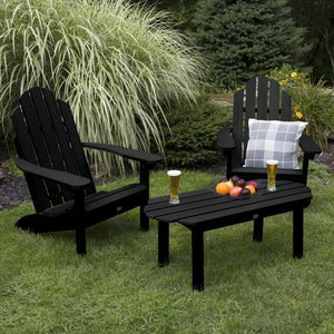 2 Classic Westport Adirondack Chairs with 1 Classic Westport Conversation Table Conversation Set
