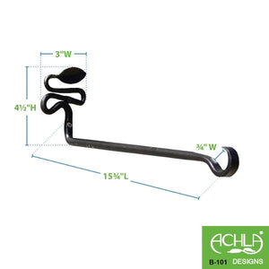 2-Pack Squiggle Leaf Wall Bracket Wall Bracket