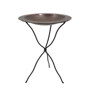24" Classic Copper Birdbath with Ring Stand Birdbath