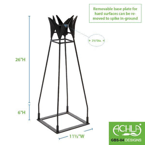 33 inch Gazing Globe Ball Stand with Baseplate Baseplate
