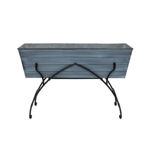 36" Green Flower Box with Bella Stand Flower Box