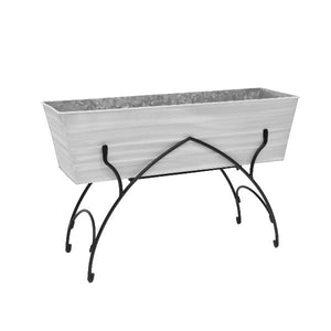 36" Green Flower Box with Bella Stand Flower Box