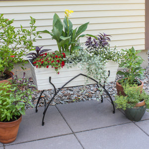 36" Green Flower Box with Bella Stand Flower Box