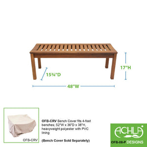 4-Ft Backless Bench
