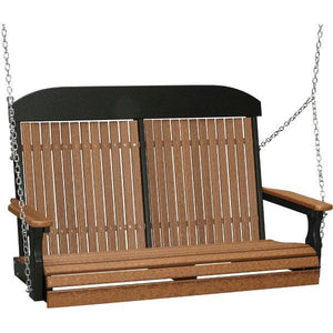 4ft Classic Swing Swing Antique Mahogany & Black
