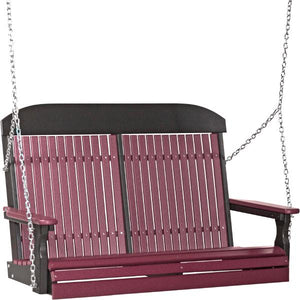 4ft Classic Swing Swing Cherrywood & Black