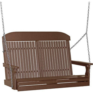 4ft Classic Swing Swing Chestnut Brown