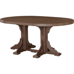 Poly 4ft x 6ft Oval Table Bar Height