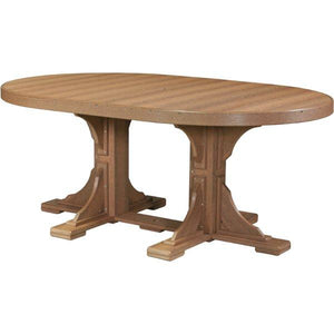 Poly 4ft x 6ft Oval Table Bar Height