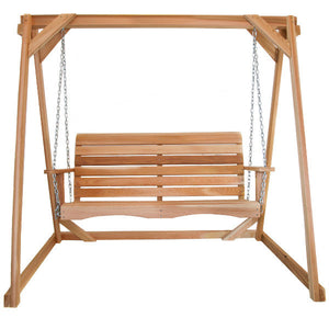 6-ft & 8-ft A-Frame and Swing Set Porch Swing 6' Swing Frame & 4' Porch Swing Set / back yard swing / wooden swings for sale