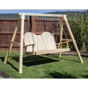 60" Treated Pine Curveback Swingbed