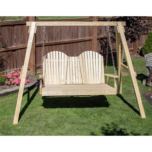 60" Treated Pine Curveback Swingbed