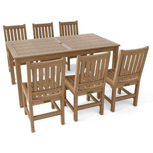 7-Pieces Sonoma Rectangular Dining Set - The Charming Bench Company