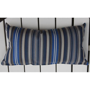 A & L Furniture Adirondack Chair Headpillow Cushions & Pillows Blue Stripe