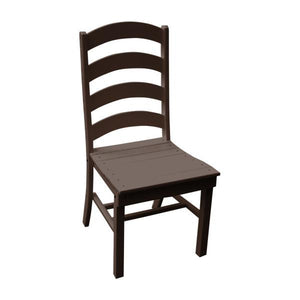 A & L Furniture Ladderback Dining Chair Outdoor Chairs Tudor Brown