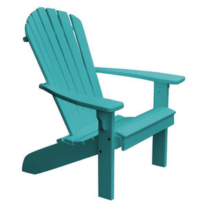 A & L Furniture Poly Fanback Adirondack Chair Outdoor Chairs Aruba Blue