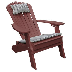 A & L Furniture Poly Folding/Reclining Adirondack Chair Outdoor Chairs Cherrywood