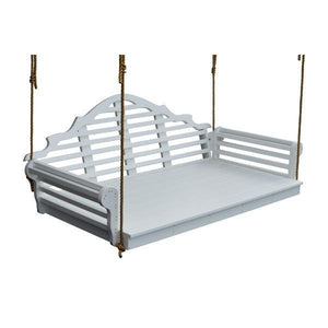 A & L Furniture Poly Marlboro Swingbed Porch Swing Beds 4ft / Aruba Blue