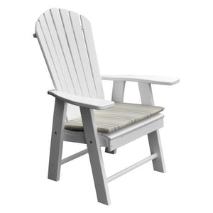 A & L Furniture Poly Upright Adirondack Chair Outdoor Chairs Aruba Blue