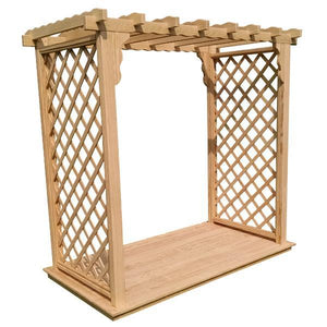 A & L Furniture Pressure Treated Yellow Pine Covington Arbor & Deck Porch Swing Stands 4ft / Unfinished