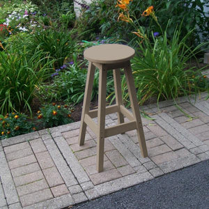 A & L Furniture Recycled Plastic Bar Stool Stool Aruba Blue