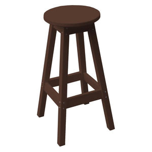 A & L Furniture Recycled Plastic Bar Stool Stool Tudor Brown