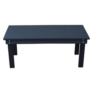 A & L Furniture Recycled Plastic Poly Hampton Coffee Table Coffee Table Aruba Blue