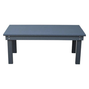 A & L Furniture Recycled Plastic Poly Hampton Coffee Table Coffee Table Aruba Blue